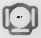 (HR-7) 3er Halfterring - 17mm rund - 1 Paar - aus Plexiglas® XT  - gelasert