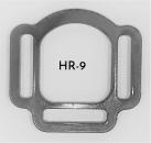 (HR-9) 3er Halfterring - 17mm halbrund - 1 Paar - aus Plexiglas® XT  - gelasert
