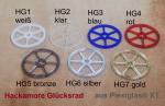Glücksrad Hackamore - 1 Paar - aus Plexiglas® XT  - gelasert - verschiedene Farben