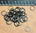 50 Stück Mähnengummis schwarz - dünn - (MG2)