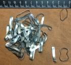 50 Stück Mähnengummis aus Silikon - silber - breit - (MG6)